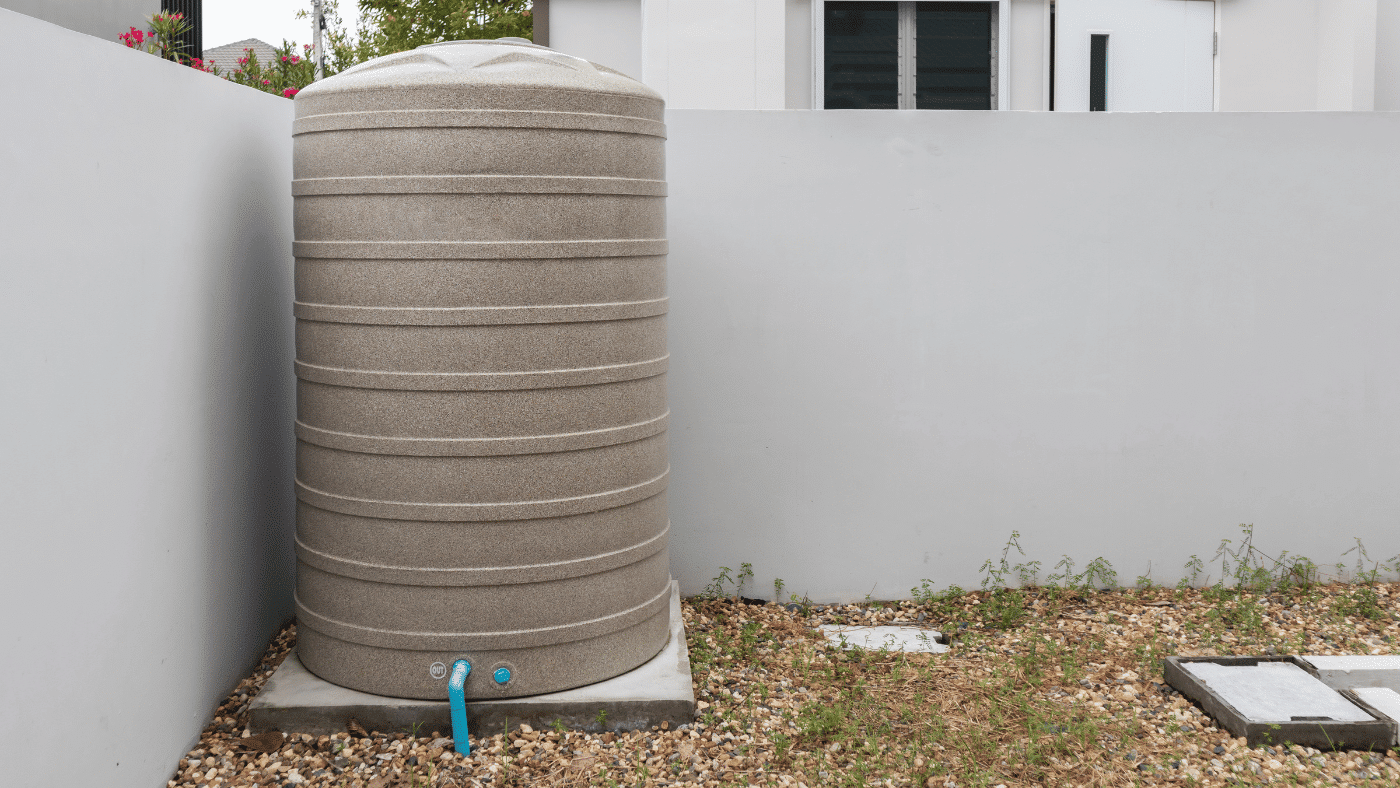 water storage tank at home